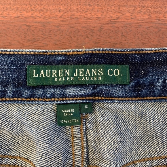 Ralph Lauren 100% Cotton Mom Jeans Straight Leg - Picture 7 of 8